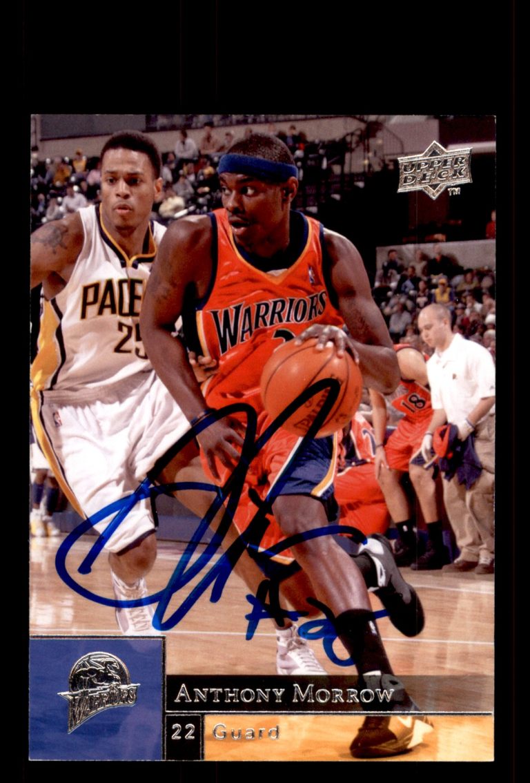 Signed Basketball Card Auto Anthony Morrow 2009-10 Upper Deck #58 Golden State