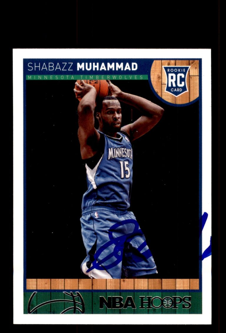 Signed Basketball Card Auto Shabazz Muhammad 2013-14 Hoops #274 Timberwolves
