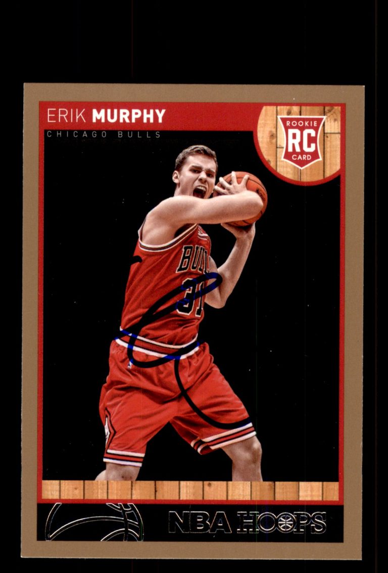 Signed Basketball Card Auto Erik Murphy 2013-14 Hoops #300 Chicago Bulls