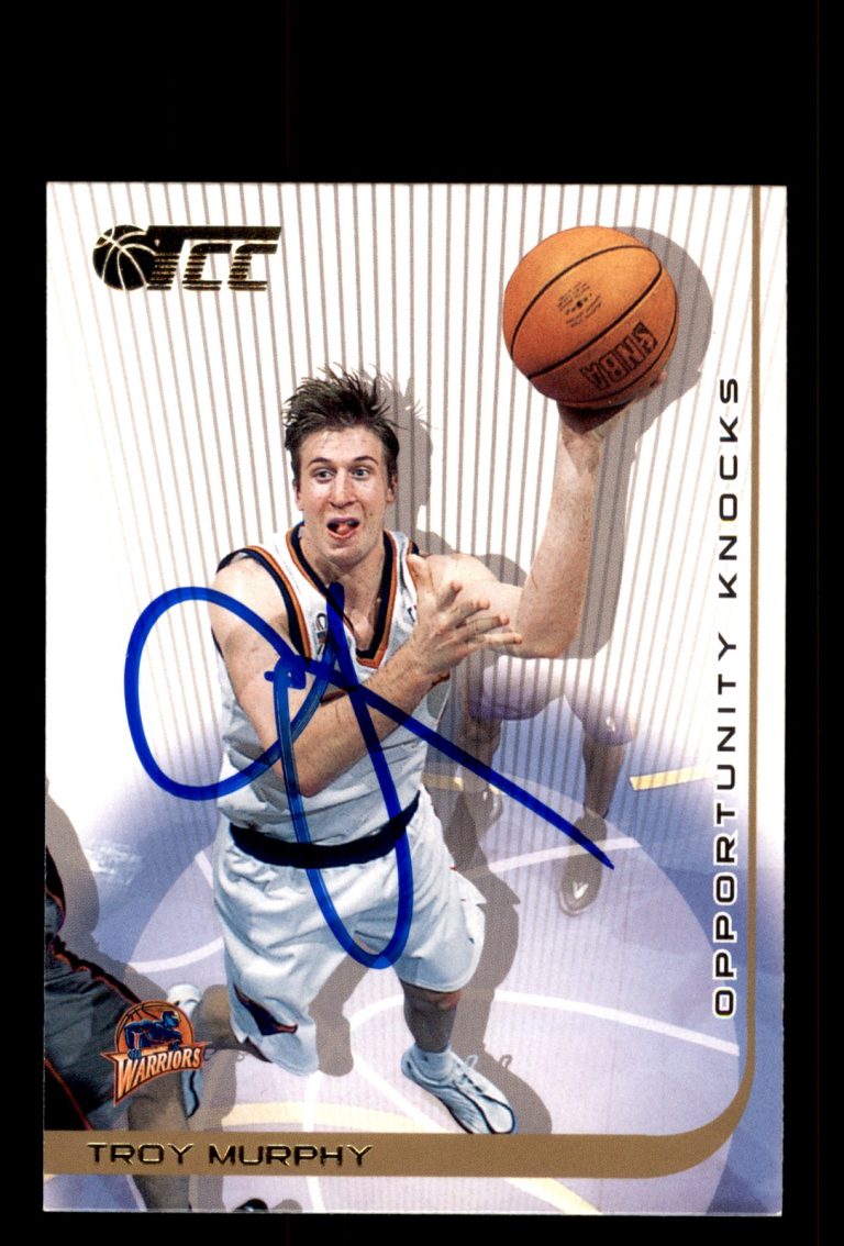 Signed Basketball Card Auto Troy Murphy 2001-02 Topps TCC #135 Golden State
