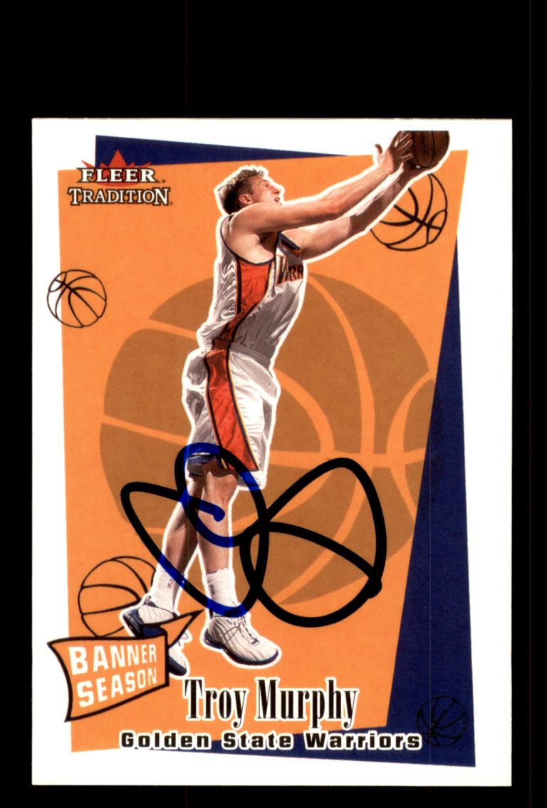 Signed Basketball Card Auto Troy Murphy 2003-04 Fleer Tradition #246 Warriors