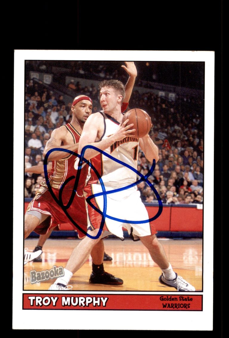Signed Basketball Card Auto Troy Murphy 2005-06 Bazooka #151 Golden State