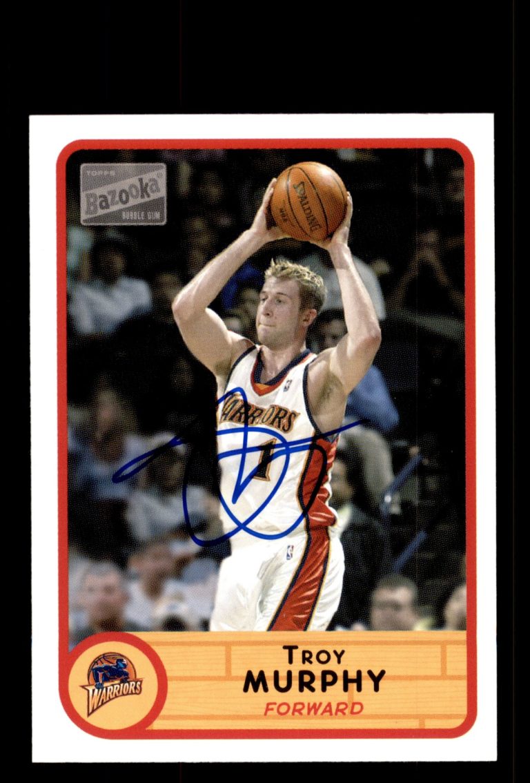 Signed Basketball Card Auto Troy Murphy 2003-04 Bazooka #111 Golden State