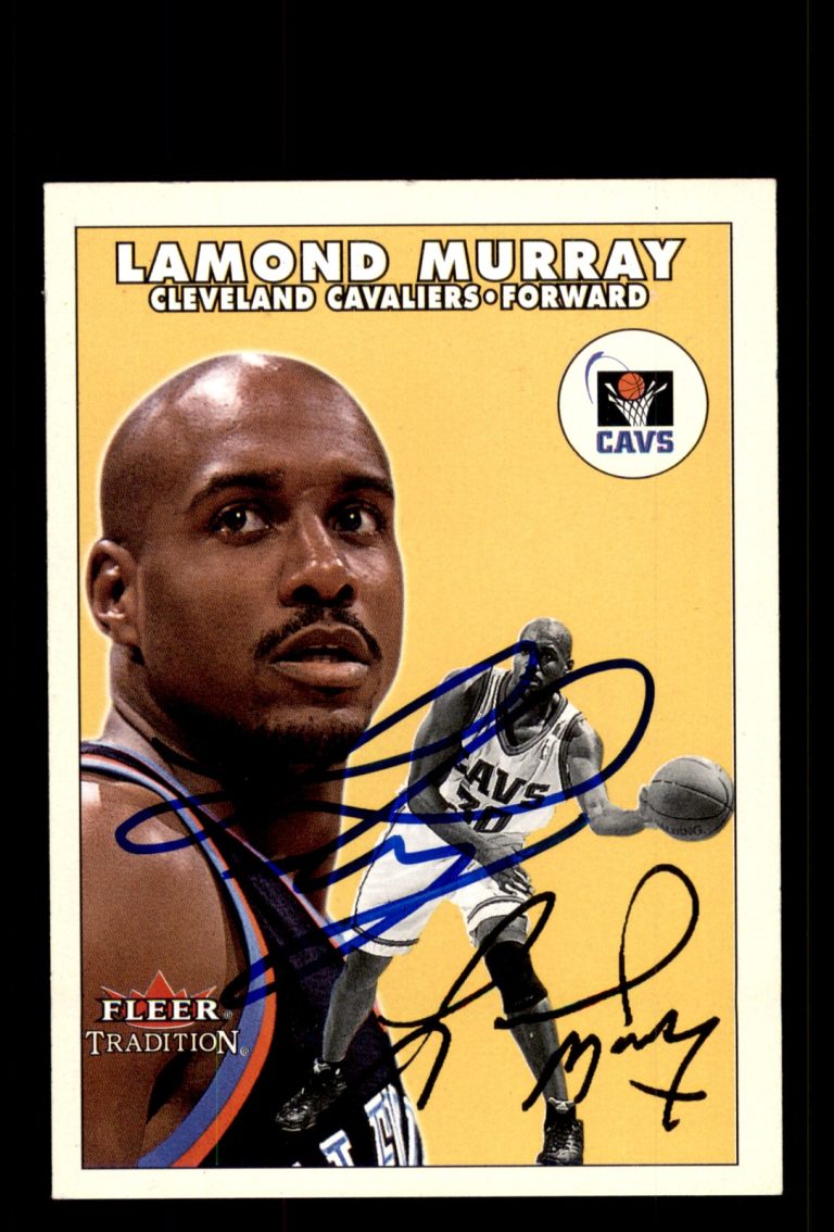 Signed Basketball Card Auto Lamond Murray 2000-01 Fleer Tradition #164 Cavaliers