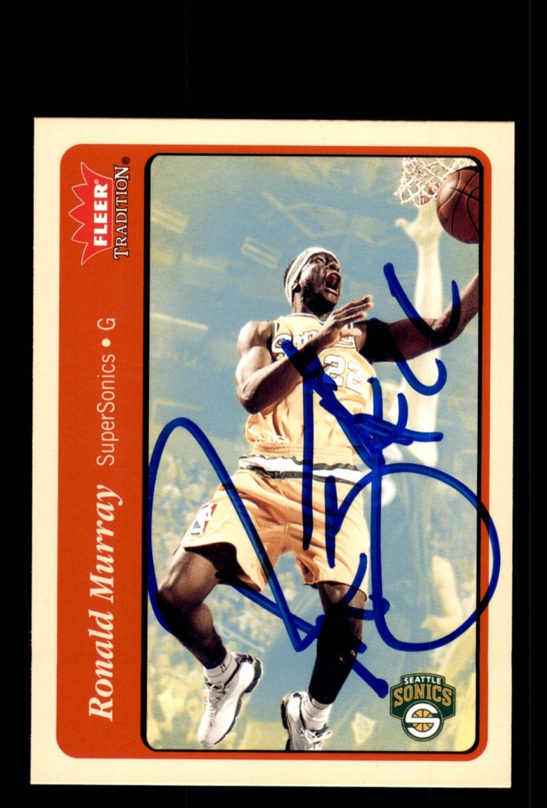 Signed Basketball Card Auto Ronald Murray 2004-05 Fleer Tradition #137