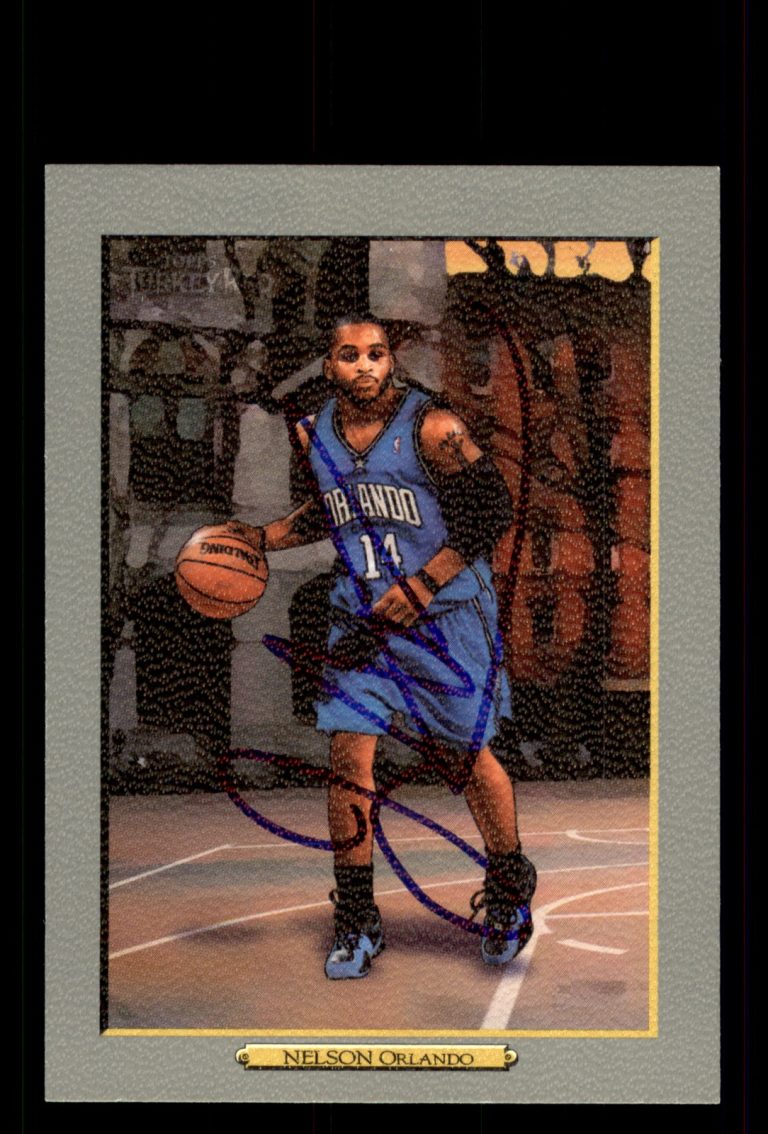 Signed Basketball Card Auto Jameer Nelson 2006-07 Topps Turkey Red #84 Magic