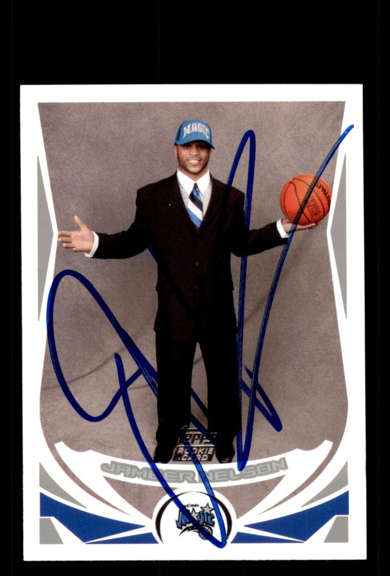 Signed Basketball Card Auto Jameer Nelson 2004-05 Topps #240 Orlando Magic