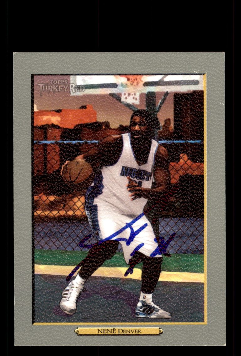 Signed Basketball Card Auto Nene 2006-07 Topps Turkey Red #137 Denver Nuggets