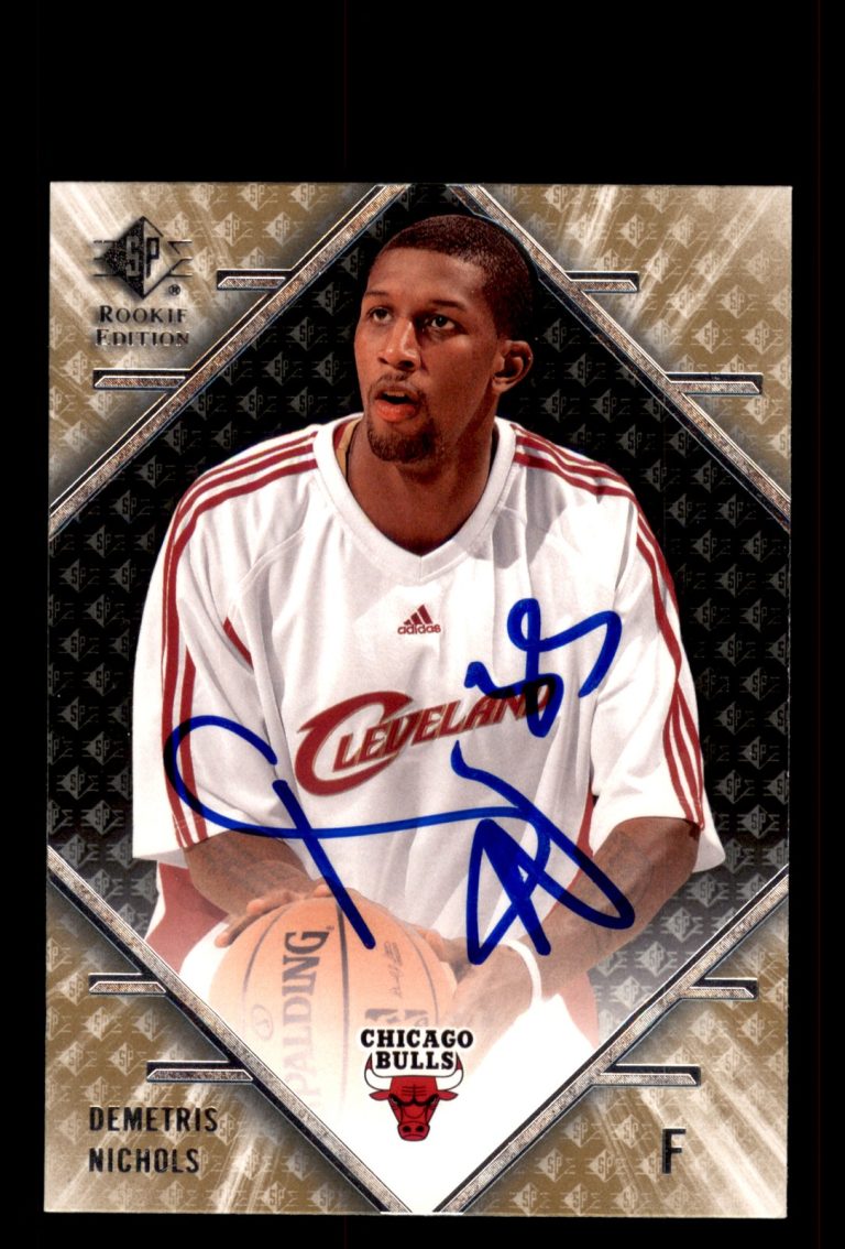 Signed Basketball Card Auto Demetris Nichols 2007-08 SP Rookie Edition #101