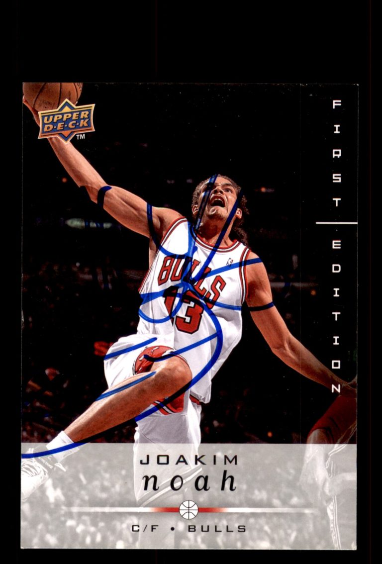 Signed Basketball Card Auto Joakim Noah 2008-09 Upper Deck First Edition #24