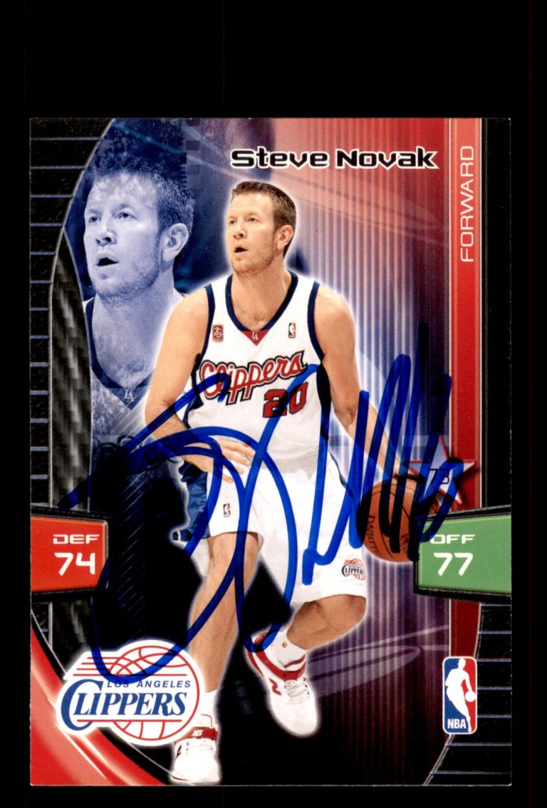 Signed Basketball Card Auto Steve Novak 2009-10 Panini Adrenalyn XL LA Clippers