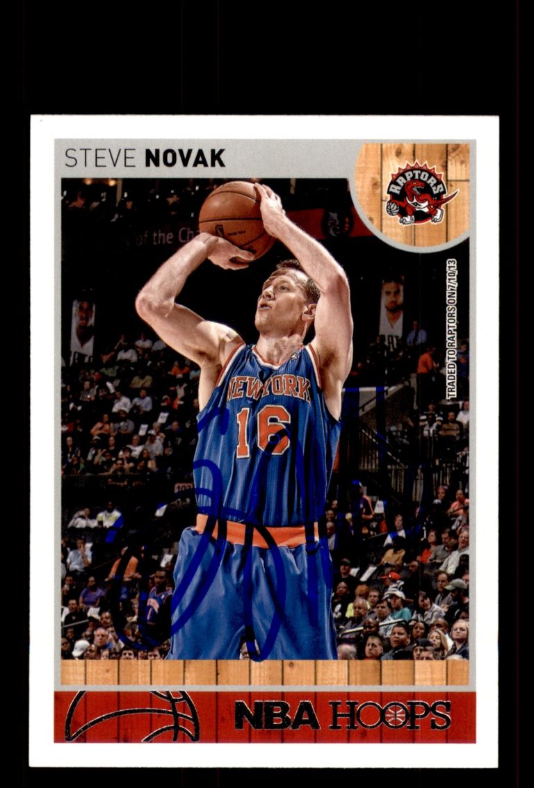 Signed Basketball Card Auto Steve Novak 2013-14 Hoops #83 Toronto Raptors