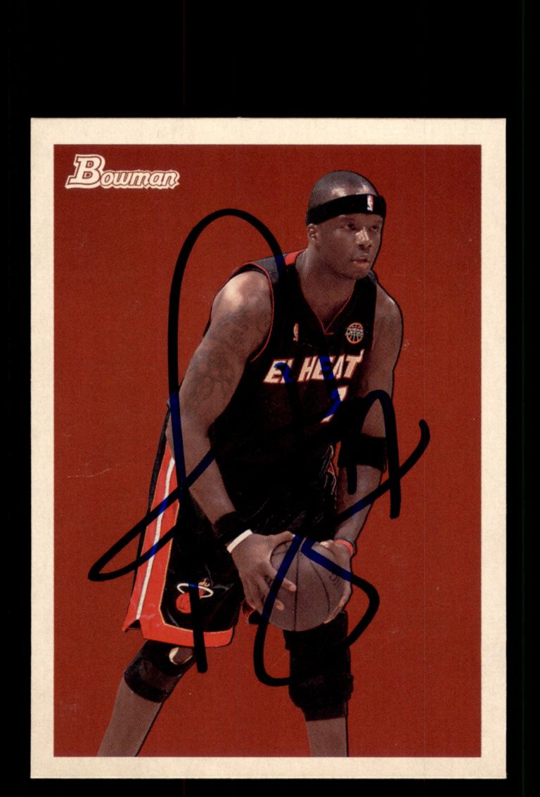 Signed Basketball Card Auto Jermaine O'Neal 2009-10 Bowman 48 #42 Miami Heat