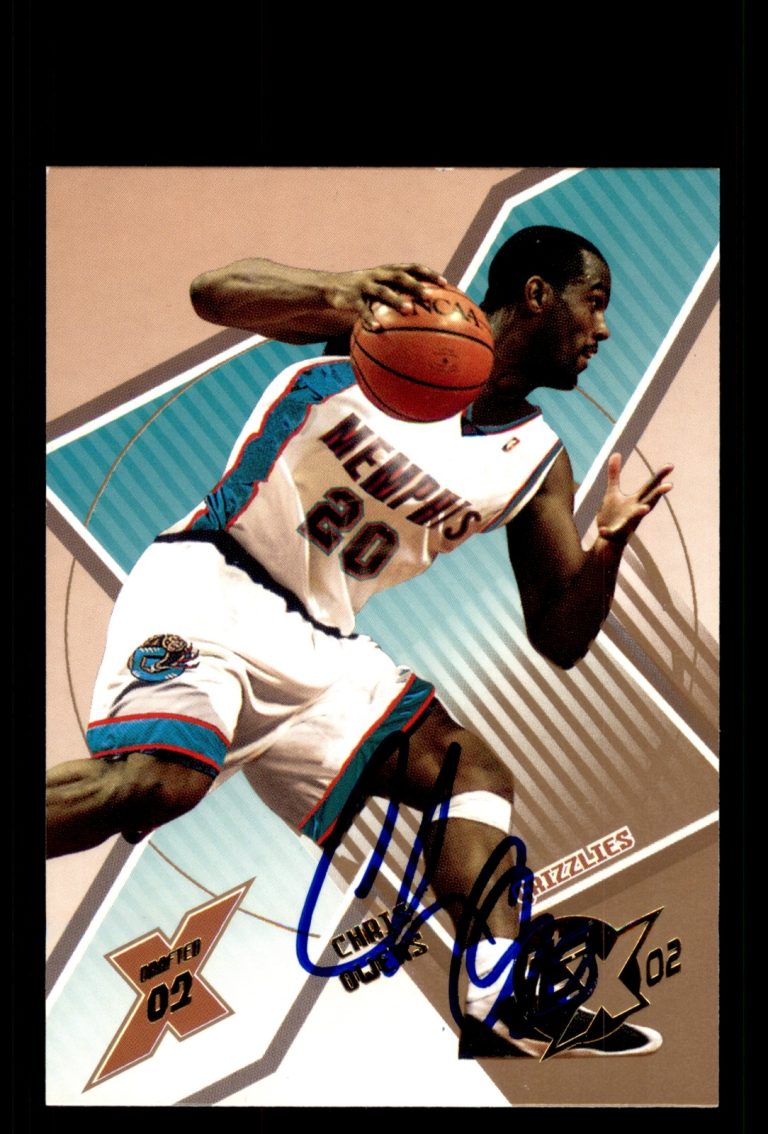Signed Basketball Card Auto Chris Owens 2002-03 Topps Xpectations #110