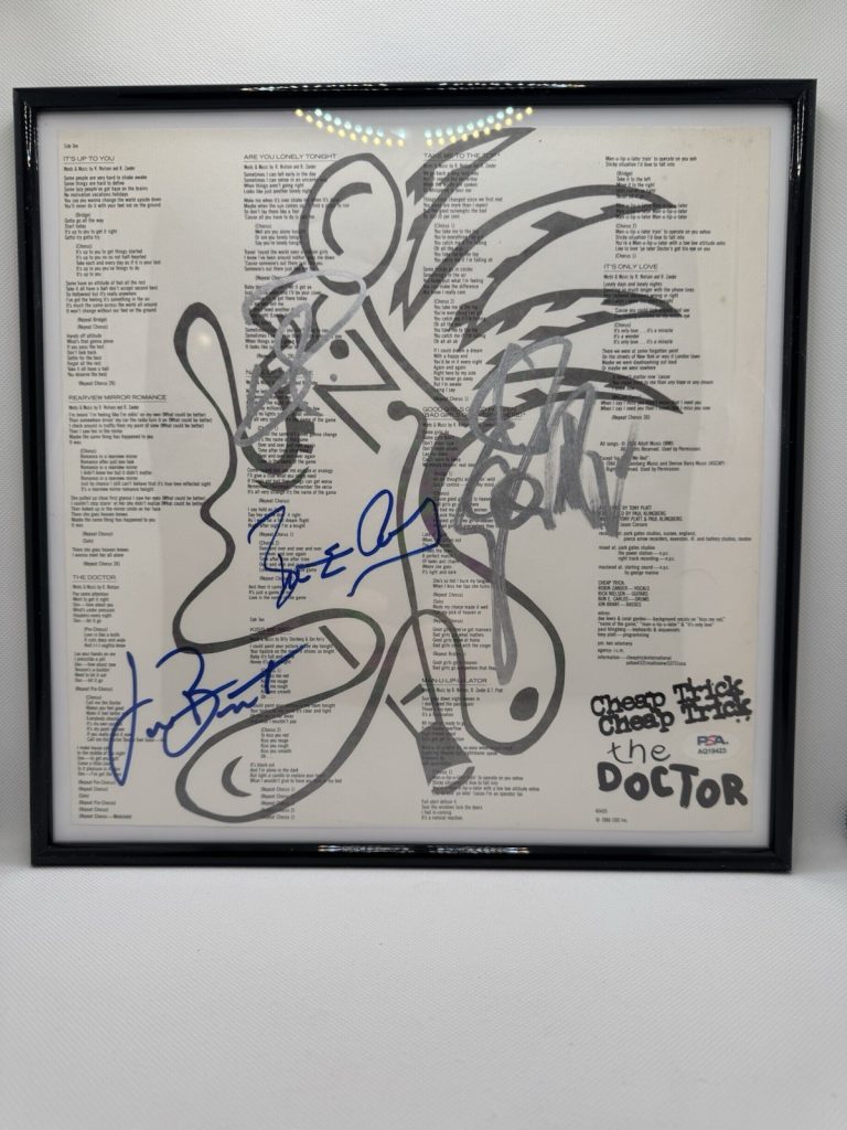 CHEAP TRICK Signed THE DOCTOR X4 Nielsen ZANDER BRANDT BUN E PSA/DNA Autograph