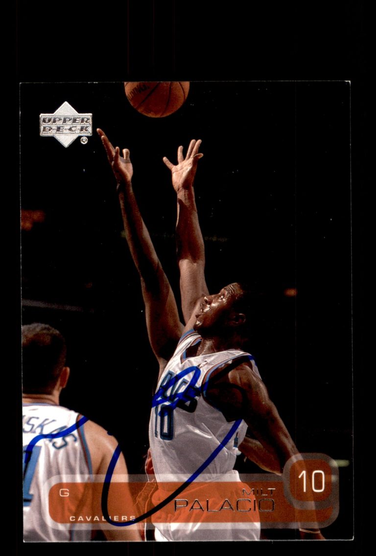 Signed Basketball Card Auto Milt Palacio 2002-03 Upper Deck #236 Cavaliers