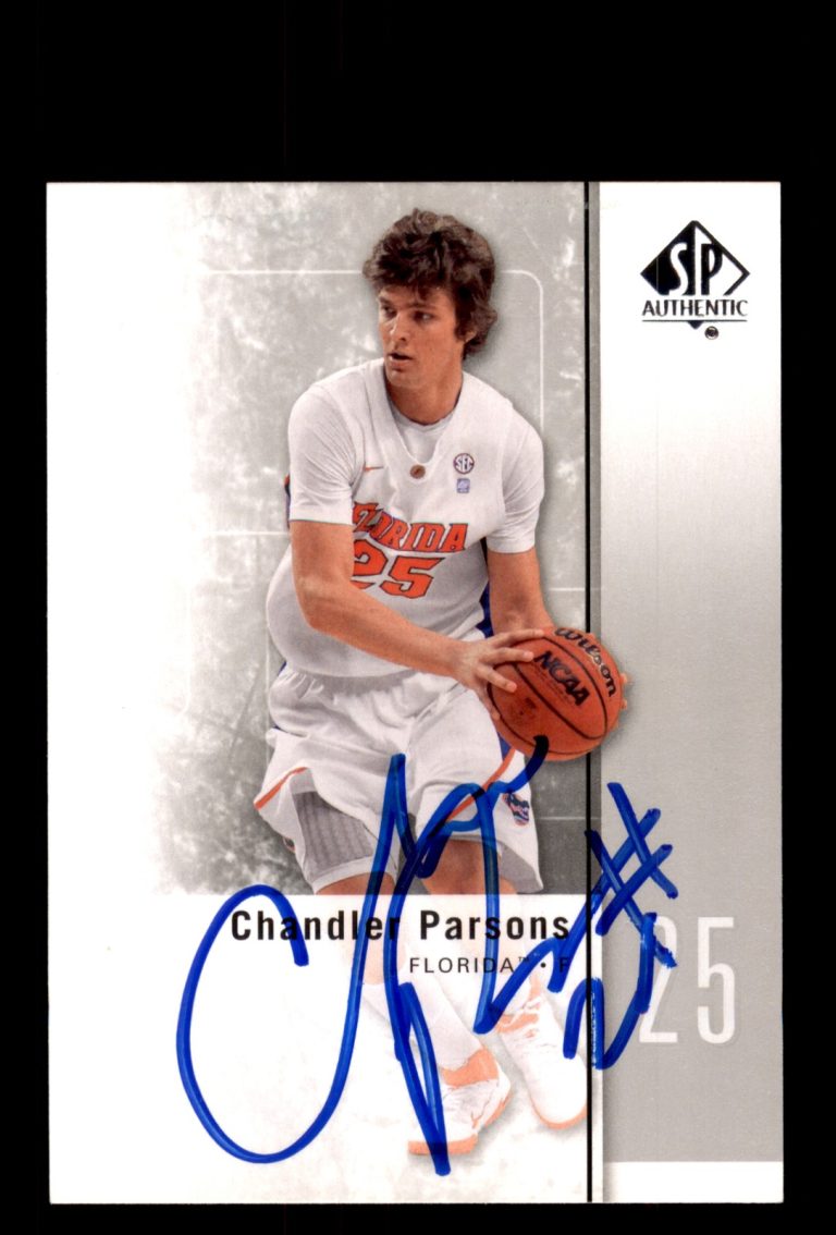 Signed Basketball Card Auto Chandler Parsons 2011-12 SP Authentic #37 Florida