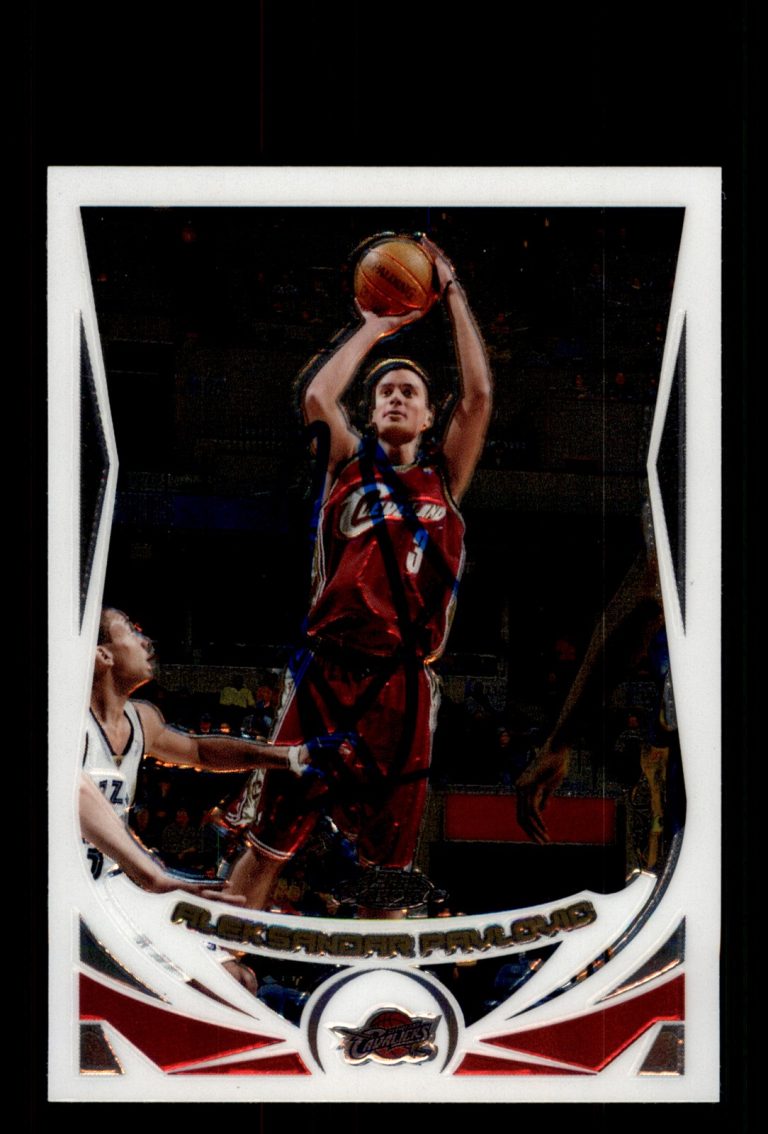 Signed Basketball Card Auto Aleksandar Pavlovic 2004-05 Topps Chrome #143