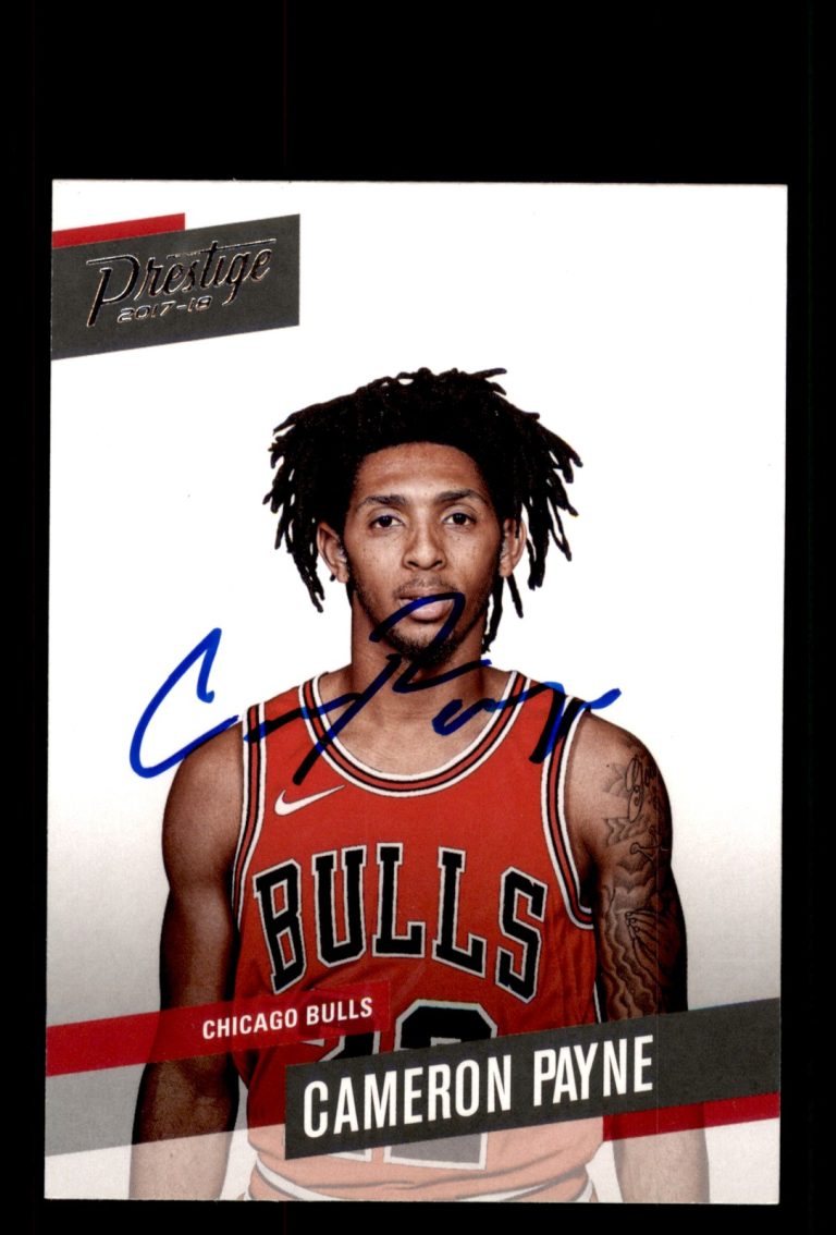 Signed Basketball Card Auto Cameron Payne 2017-18 Panini Prestige #14 Bulls