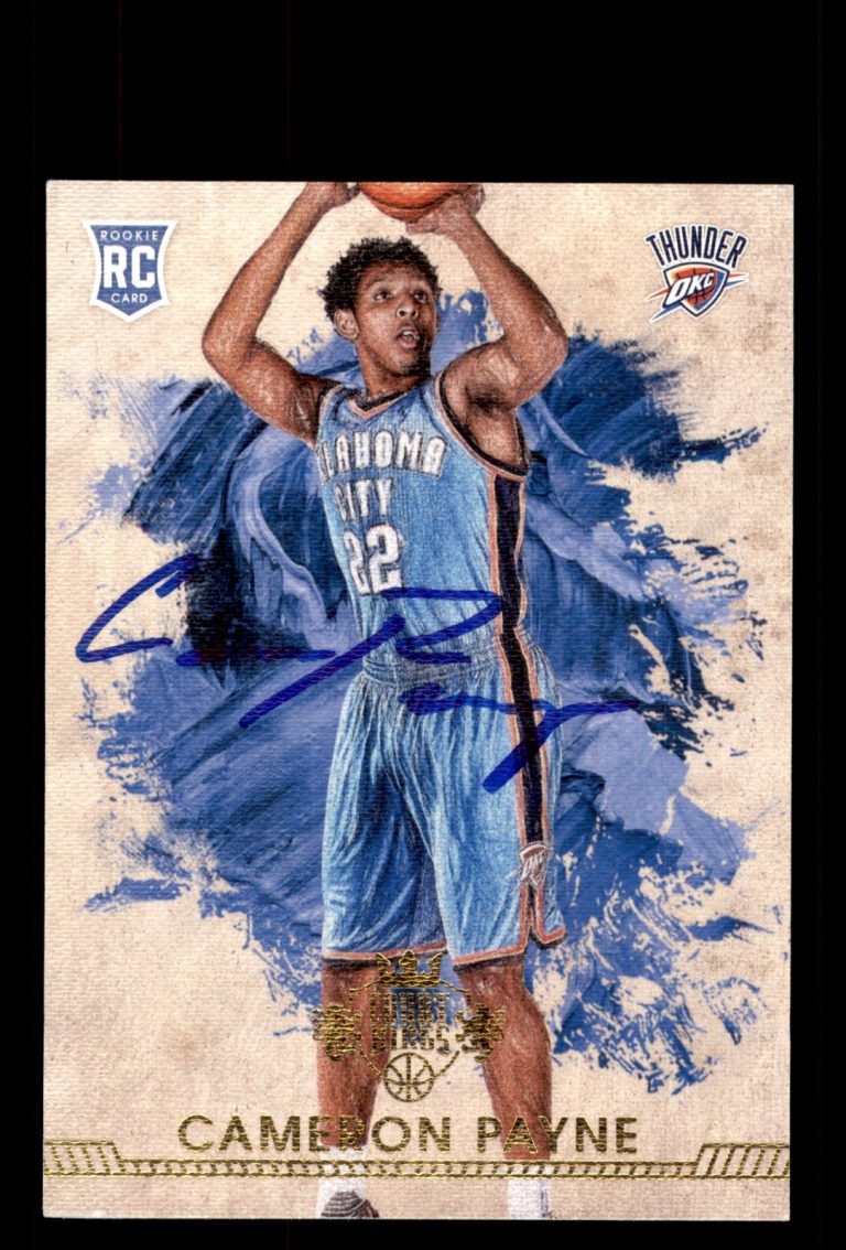 Signed Basketball Card Auto Cameron Payne 2015-16 Panini Court Kings #151
