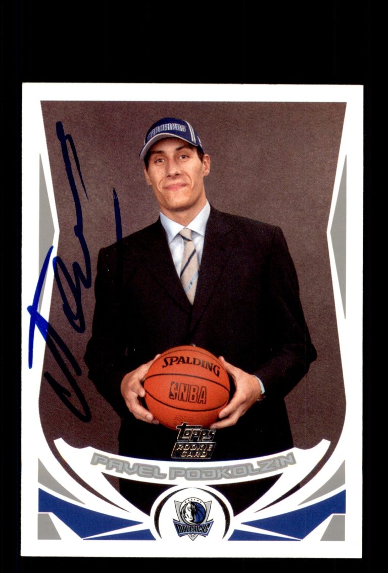 Signed Basketball Card Auto Pavel Podkolzin 2004-05 Topps #241 Dallas Mavericks