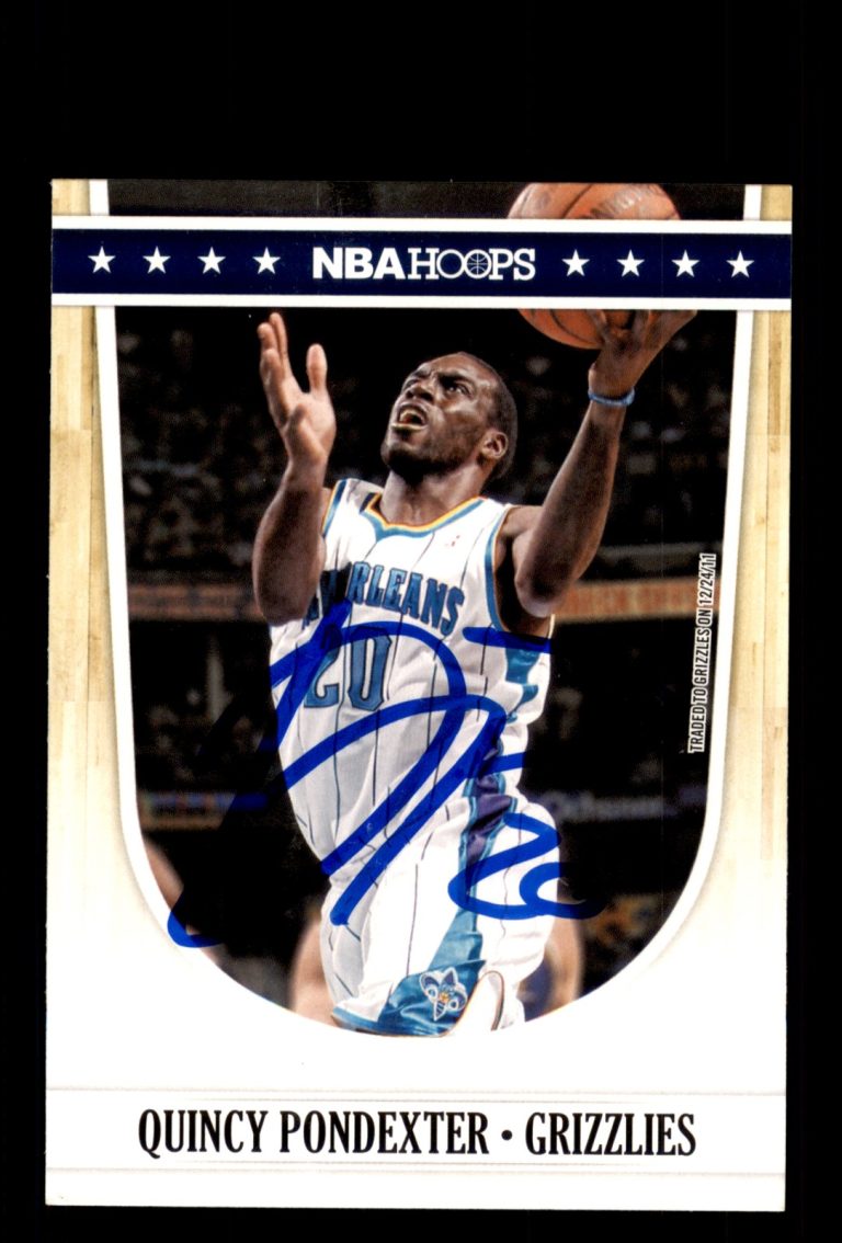 Signed Basketball Card Auto Quincy Pondexter 2011-12 Hoops #159 Grizzlies
