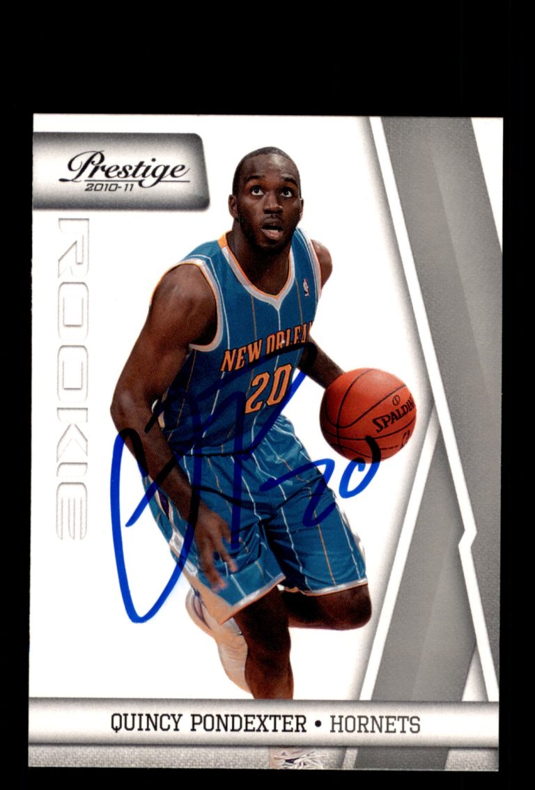 Signed Basketball Card Auto Quincy Pondexter 2010-11 Panini Prestige #176