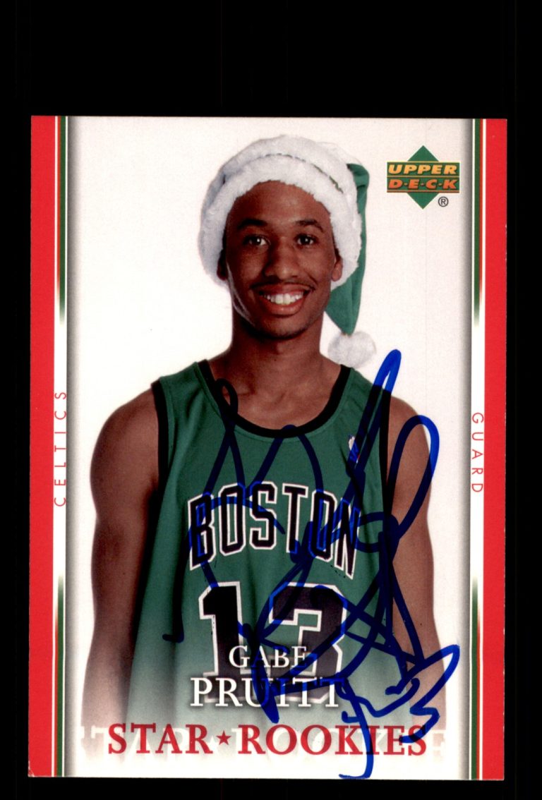 Signed Basketball Card Auto Gabe Pruitt 2007-08 Upper Deck #SH-GP Boston Celtics