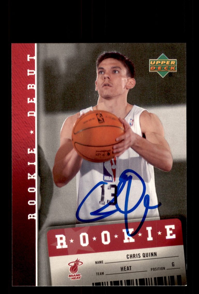 Signed Basketball Card Auto Chris Quinn 2006-07 Upper Deck Rookie Debut #139