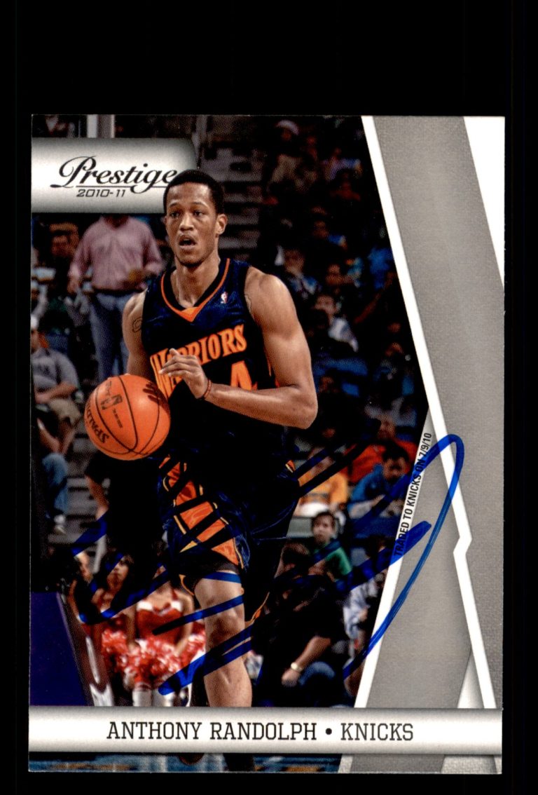 Signed Basketball Card Auto Anthony Randolph 2010-11 Panini Prestige #34 Knicks