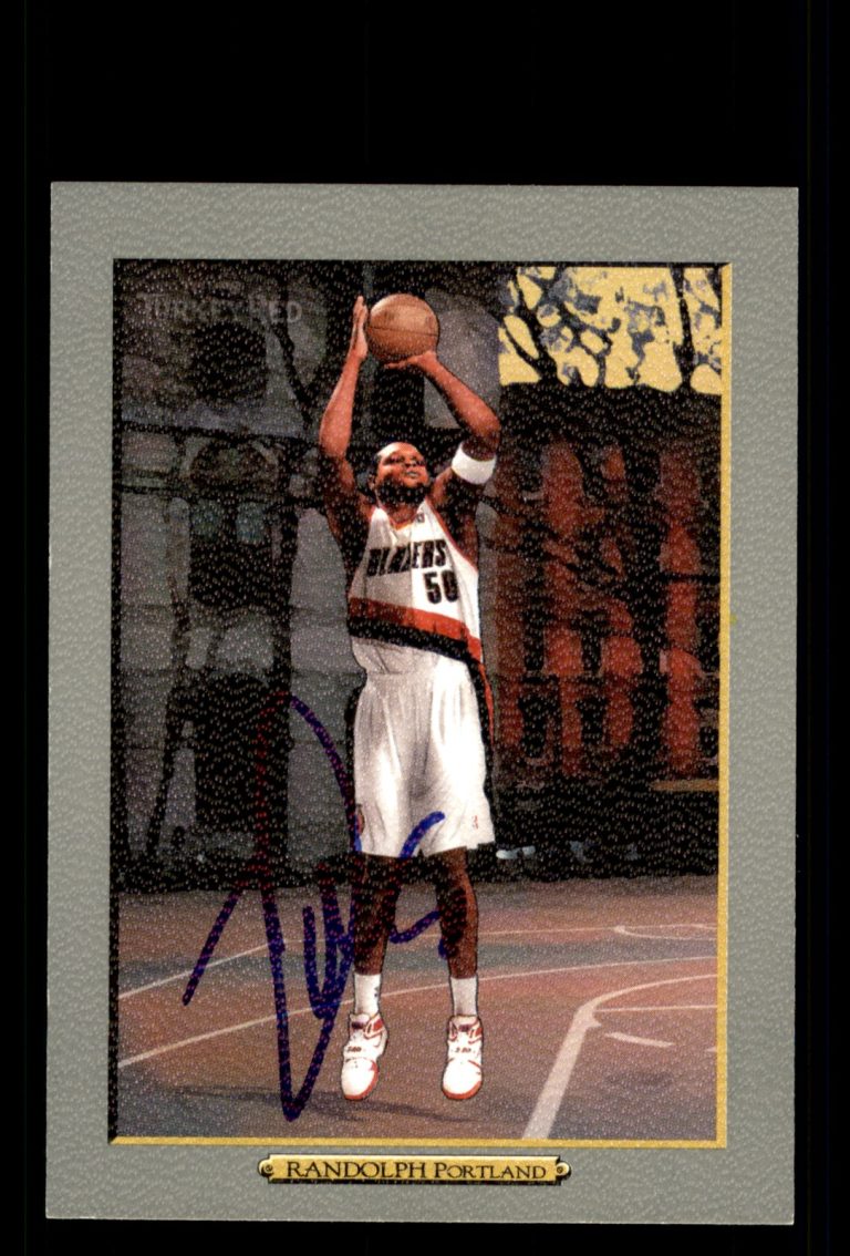 Signed Basketball Card Auto Zach Randolph 2006-07 Topps Turkey Red #53
