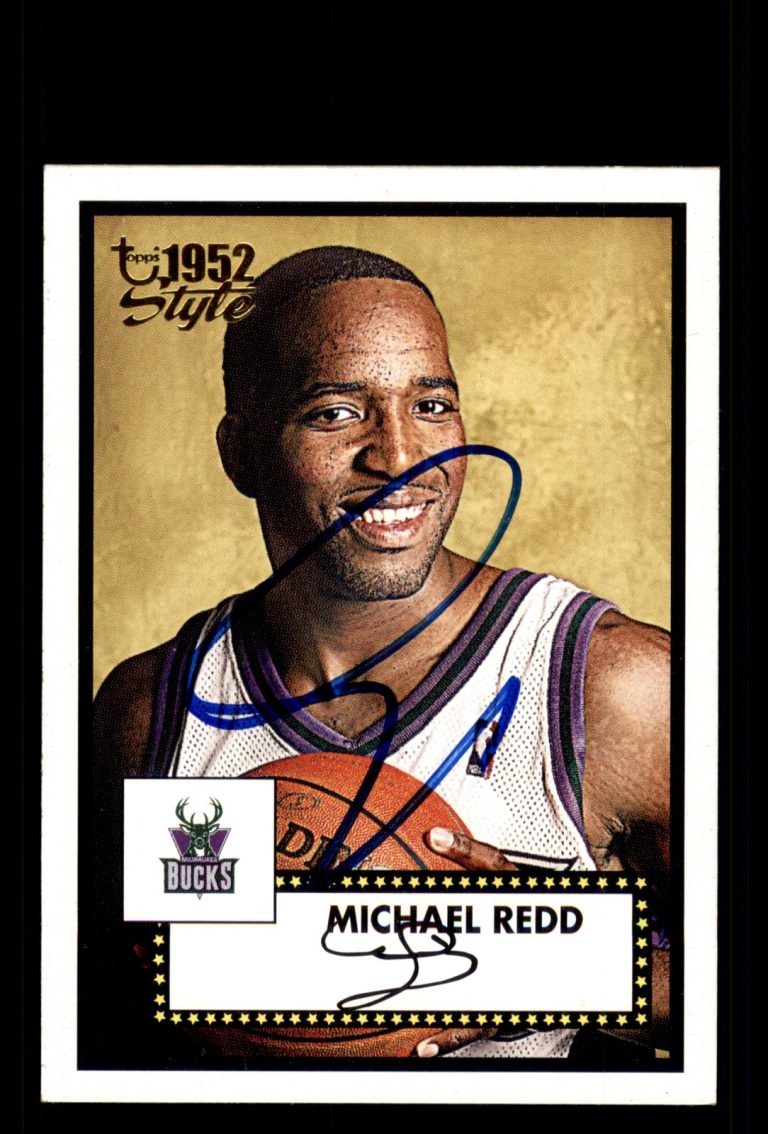 Signed Basketball Card Auto Michael Redd 2005-06 Topps 1952 Style #54