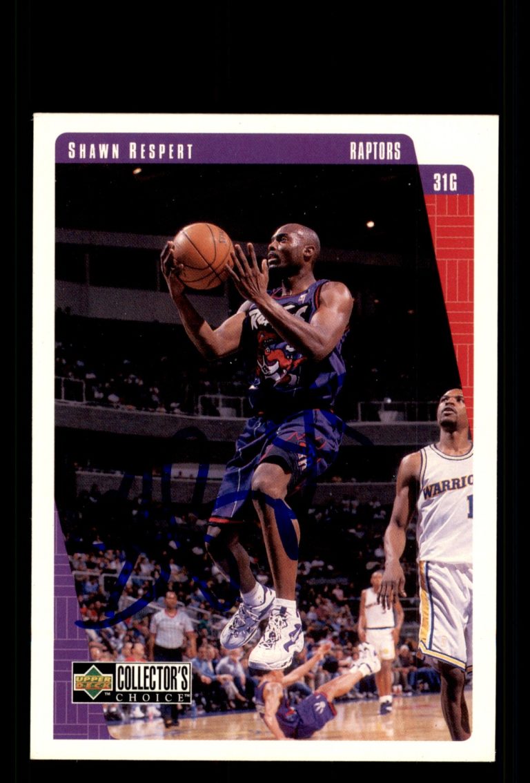 Signed Basketball Card Auto Shawn Respert 1997-98 Collector's Choice #139
