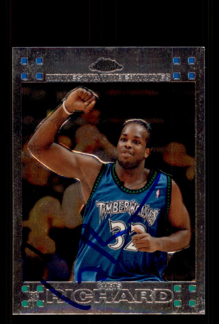 Signed Basketball Card Auto Chris Richard 2007-08 Topps Chrome #115 Timberwolves