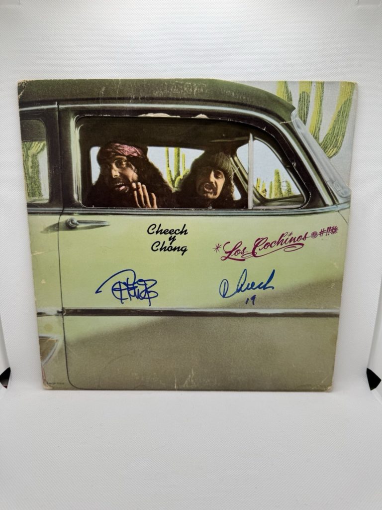Cheech & Chong Signed Los Cochinos Vinyl LP Record Tommy & Marin Comedy JSA COA