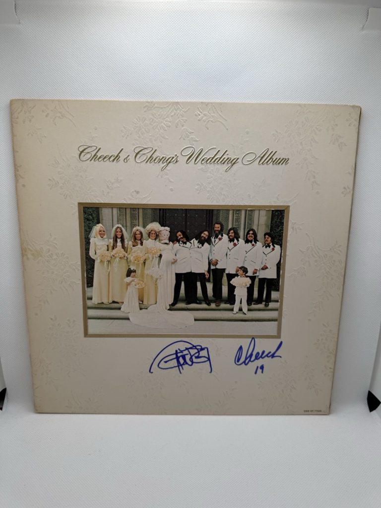 Cheech Marin Tommy Chong Signed Vinyl Wedding Album Record JSA COA Autograph