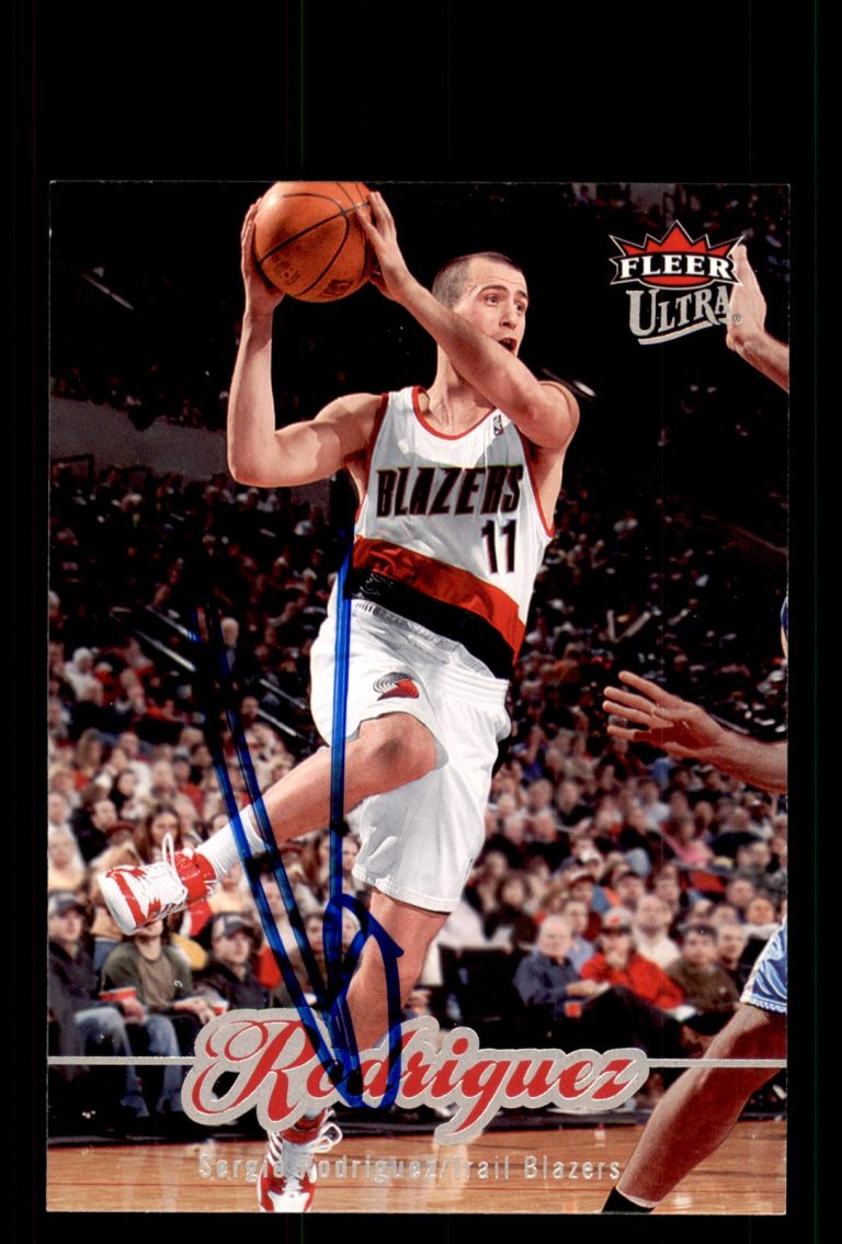 Signed Basketball Card Auto Sergio Rodriguez 2007-08 Ultra #160 Portland