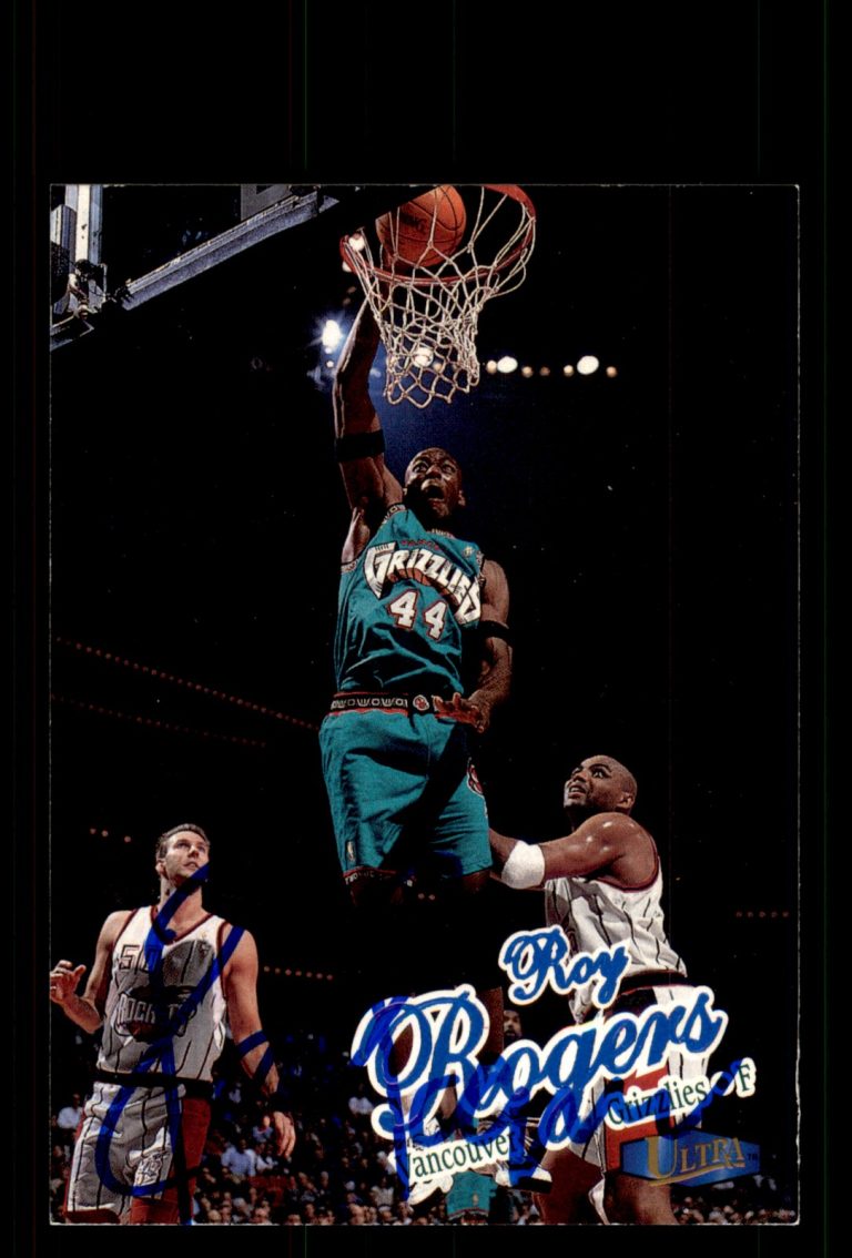 Signed Basketball Card Auto Roy Rogers 1997-98 Ultra #53 Vancouver Grizzlies