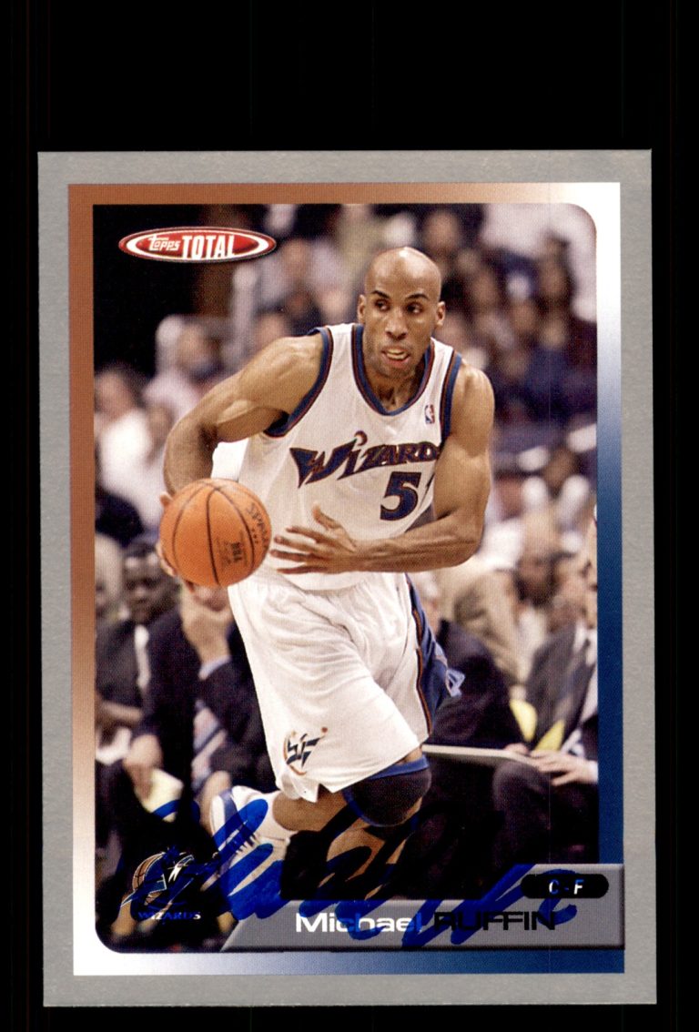 Signed Basketball Card Auto Michael Ruffin 2005-06 Topps Total #309 Silver