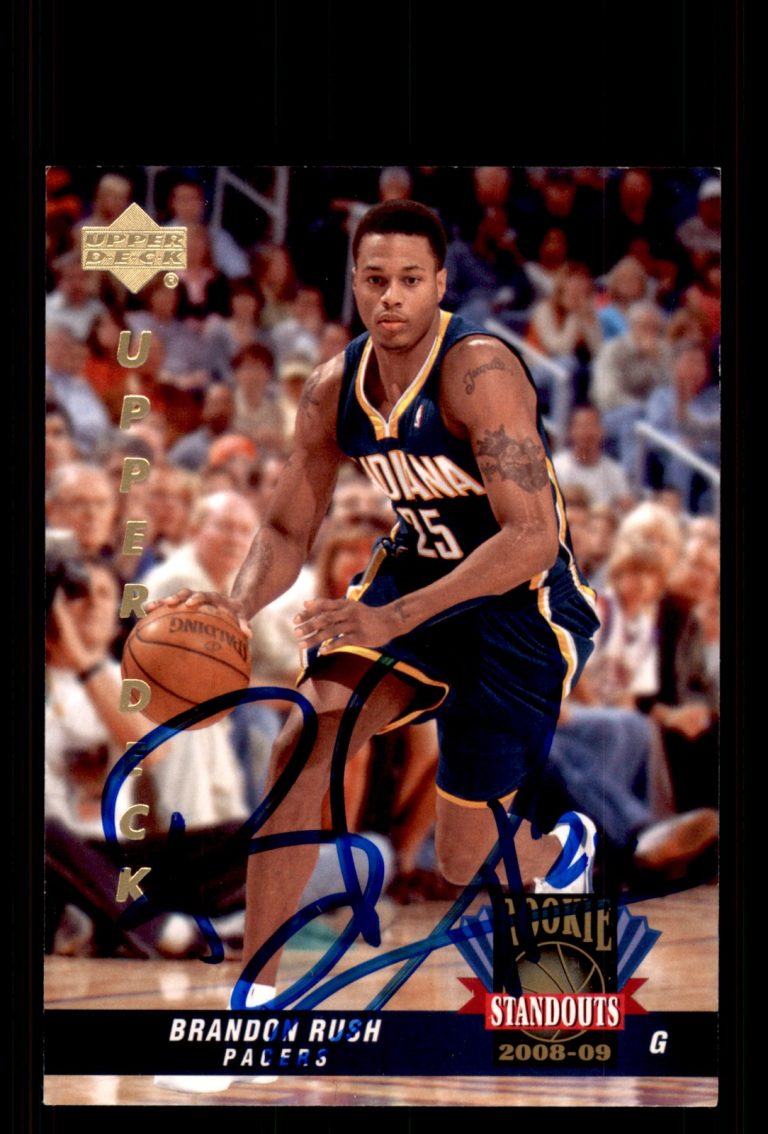 Signed Basketball Card Auto Brandon Rush 2008-09 Upper Deck Lineage #RS-13