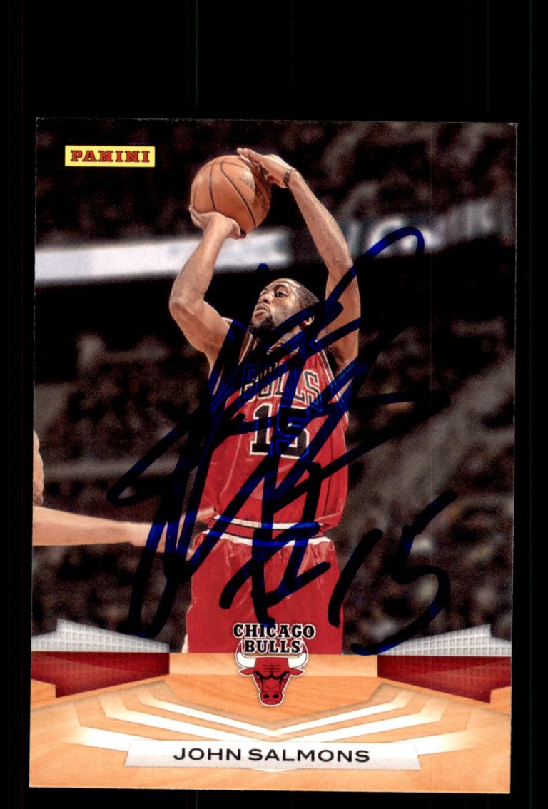 Signed Basketball Card Auto John Salmons 2009-10 Panini #56 Chicago Bulls