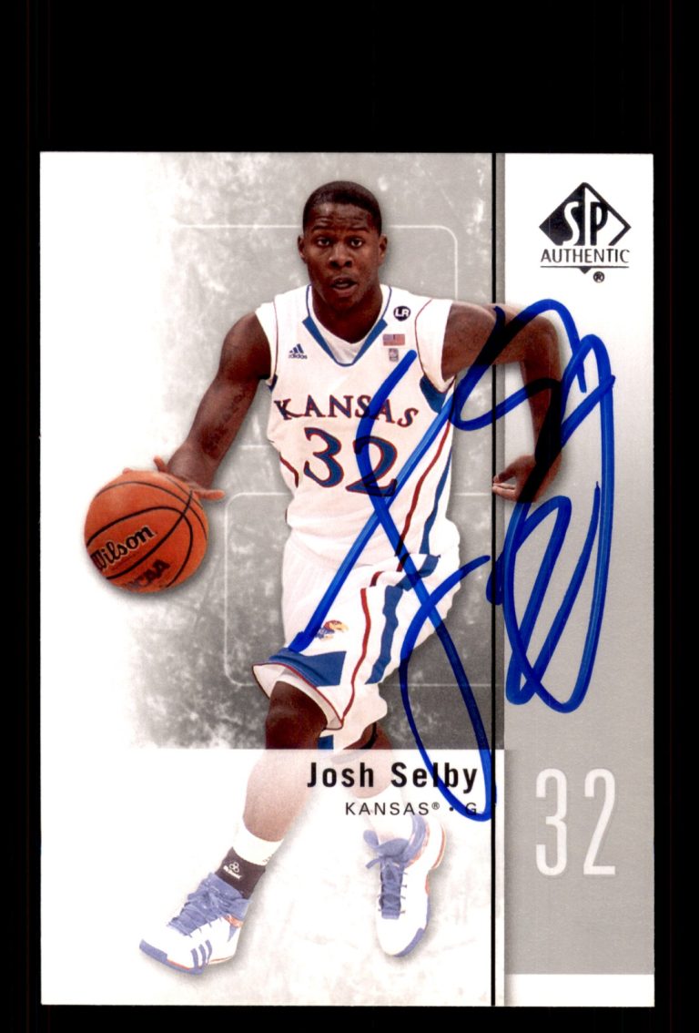 Signed Basketball Card Auto Josh Selby 2011-12 SP Authentic #45 Kansas Jayhawks