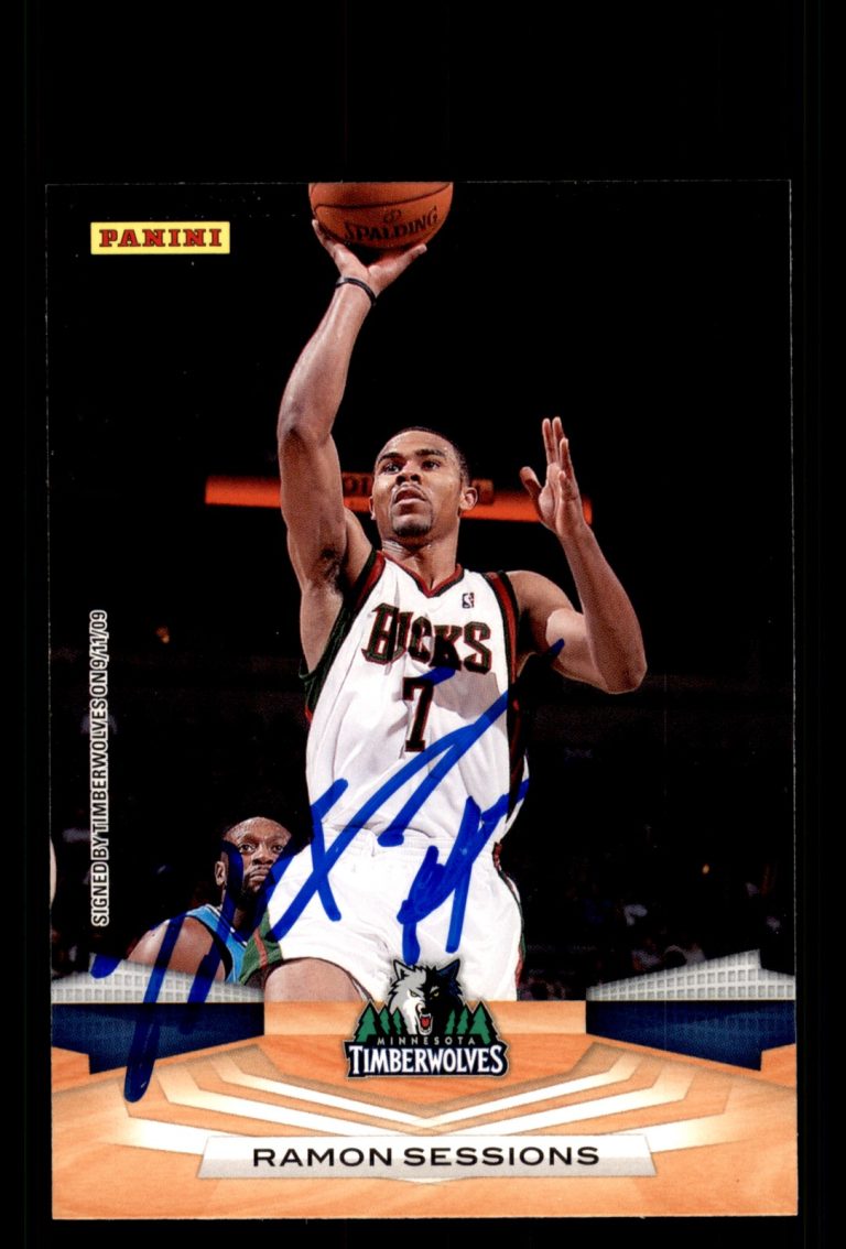 Signed Basketball Card Auto Ramon Sessions 2009-10 Panini #103 Timberwolves