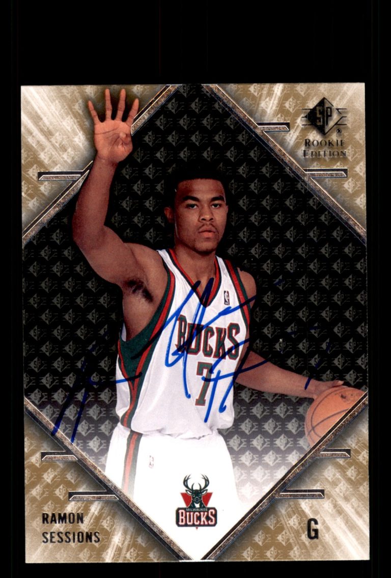 Signed Basketball Card Auto Ramon Sessions 2007-08 SP Rookie Edition #103 Bucks