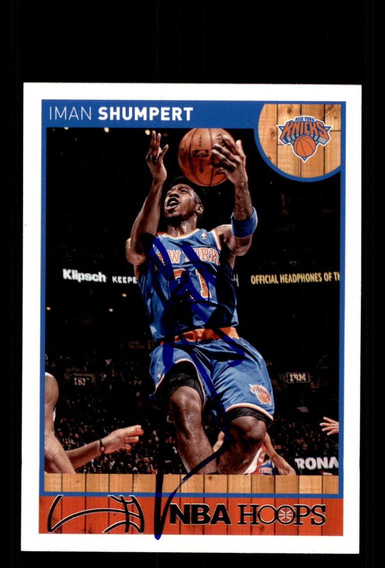 Signed Basketball Card Auto Iman Shumpert 2013-14 Hoops #103 New York Knicks