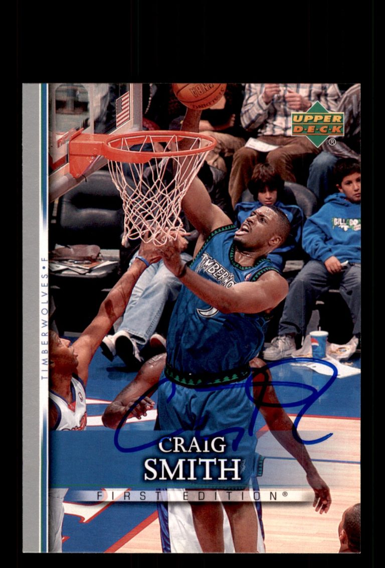 Signed Basketball Card Auto Craig Smith 2007-08 Upper Deck First Edition #67