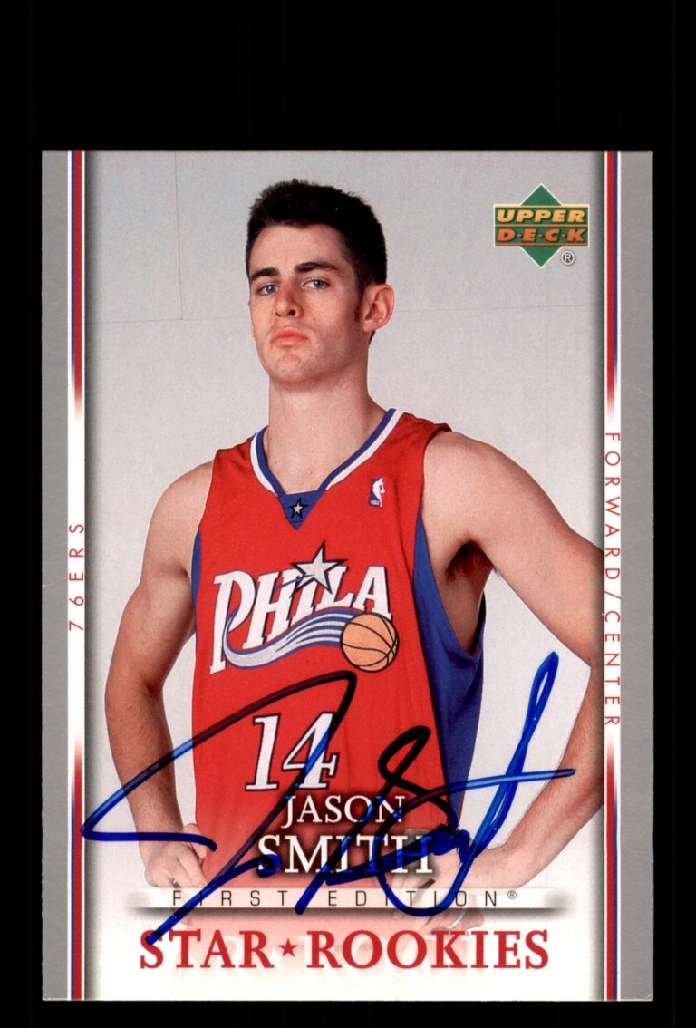 Signed Basketball Card Auto Jason Smith 2007-08 Upper Deck First Edition #220