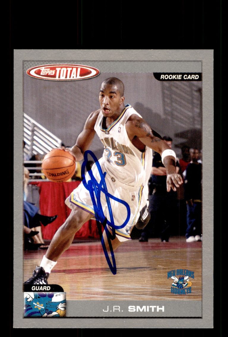 Signed Basketball Card Auto J.R. Smith 2004-05 Topps Total #325 Silver