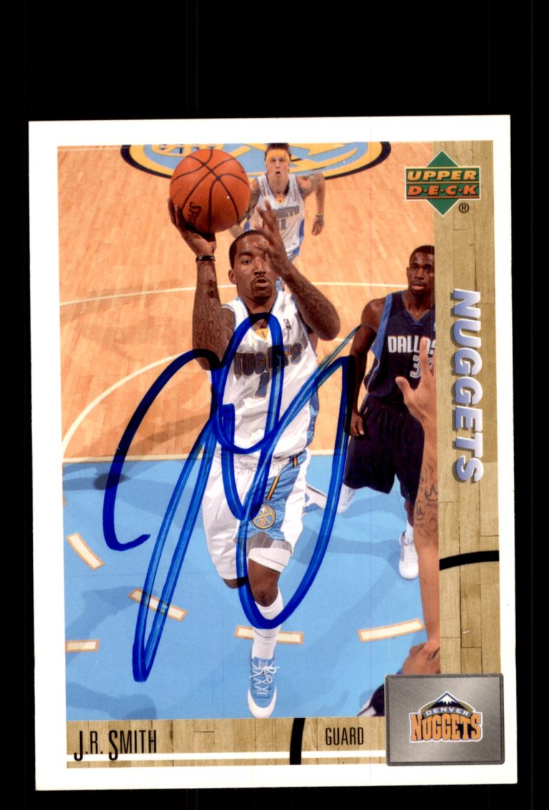 Signed Basketball Card Auto J.R. Smith 2008-09 Upper Deck Lineage #131 Nuggets