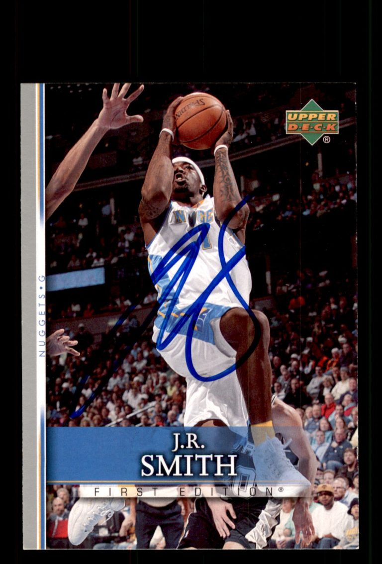 Signed Basketball Card Auto J.R. Smith 2007-08 Upper Deck First Edition #61